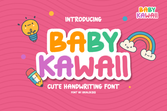 Baby Kawaii: The Ultimate Playful Display Font for Cute Crafts