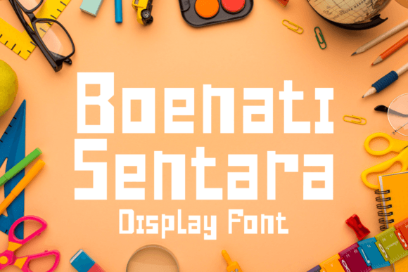 Boenati Sentara: A Stylish Display Font for Elegant Branding