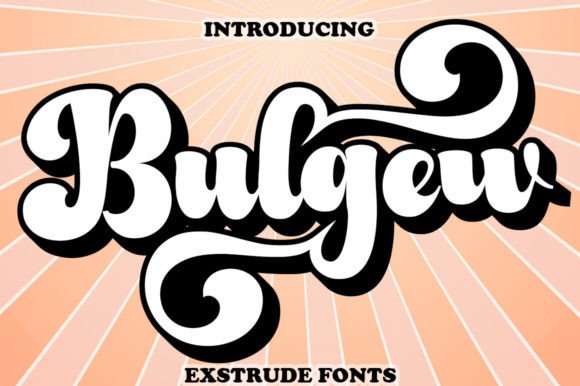 Bulgew: The Retro Display Font for High-Impact Campaign Visuals