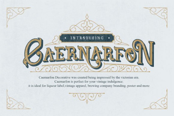 Caernarfon: A Victorian Serif Display Font for Digital Branding