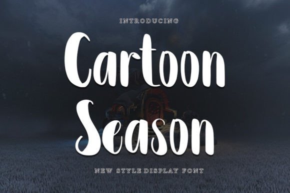Cartoon Season Typeface: A Stylish Display Font for Editorial Design