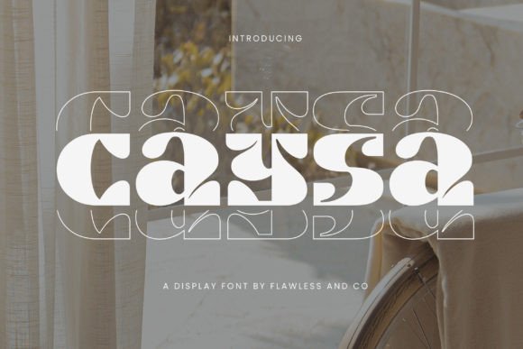 Caysa Display Font for Elegant Branding and Crafts