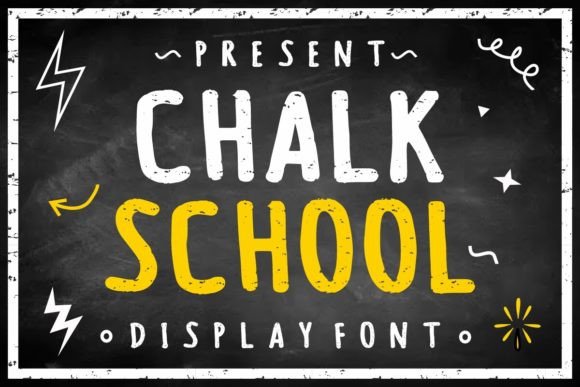 Chalk School Typeface: Bold Display Fonts for Editorial Impact