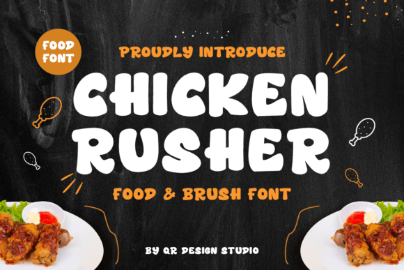 Chicken Rusher: A Cute Display Font for Joyful Branding