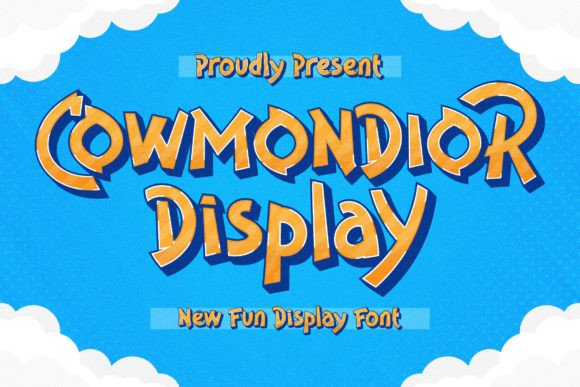 Cowmondior: A Sweet Display Font for Friendly Brand Identities
