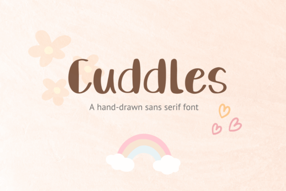 Cuddles: The Cute Display Font for Handmade Labels and Cards