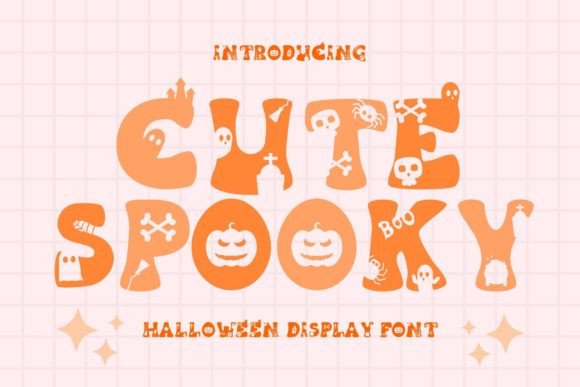 Cute Spooky: The Retro Halloween Display Font for Crafters