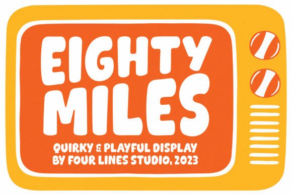 Eighty Miles: Bold Display Font for High-Impact Design
