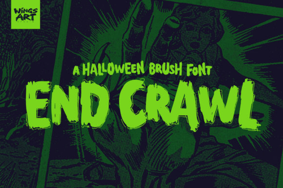 End Crawl: A Textured Display Font for Bold Branding