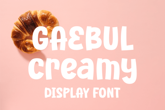 Gaebul Creamy: The Bold Display Font for Playful Kids Campaigns