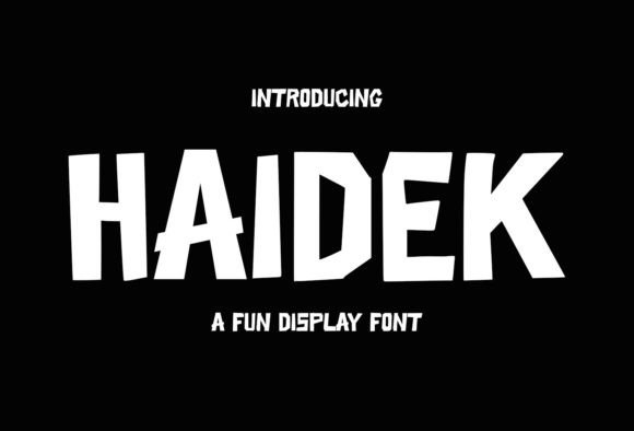 Haidek Typeface: A Contemporary Display Font for Modern Web Design