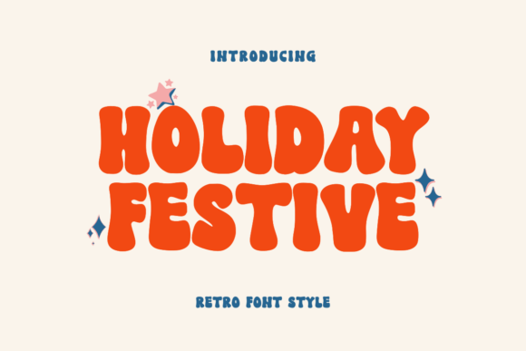 Holiday Festive: A Retro Display Font for Editorial Accents