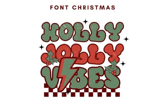 Holly Jolly Vibes: A Playful Display Typeface for Joyful Editorial Design