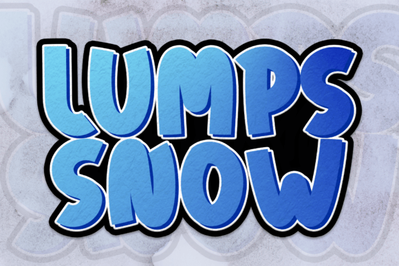 Lumps Snow: The Sweet Display Font for Engaging Editorial Design
