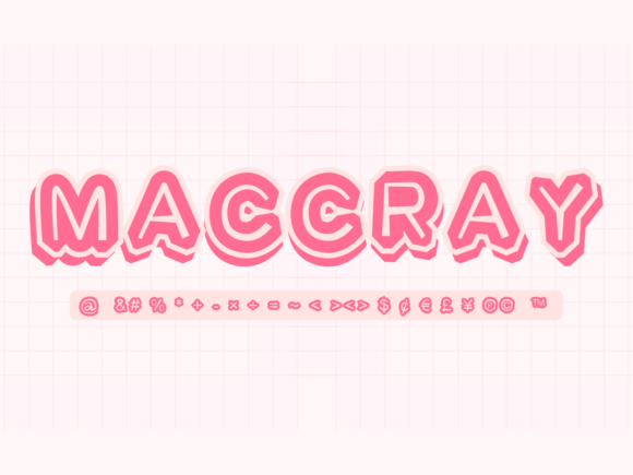 Maccray Display Font for Modern Branding