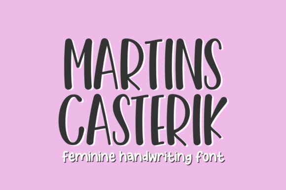 Martins Casterik: A Handwriting Font for Engaging Social Media and Branding