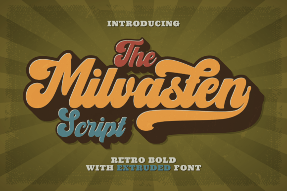 Milvasten: The Retro Script Font for Bold Small Business Branding