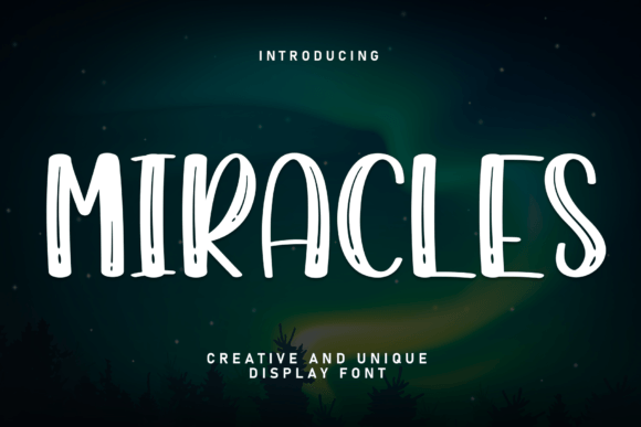 Miracles: A Timeless Display Font for Editorial Design