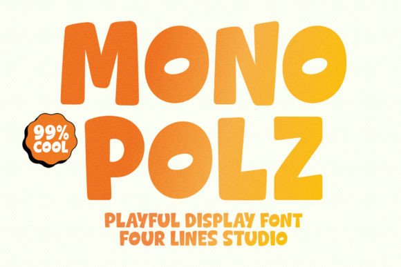 Mono Polz: A Cartoon-Inspired Display Font for Bold Branding