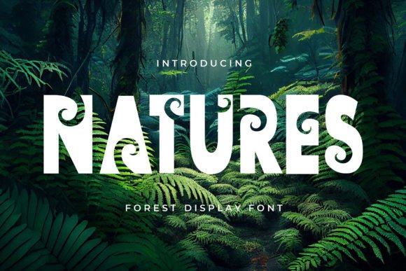 Natures: A Decorative Display Font for Organic Brand Identity