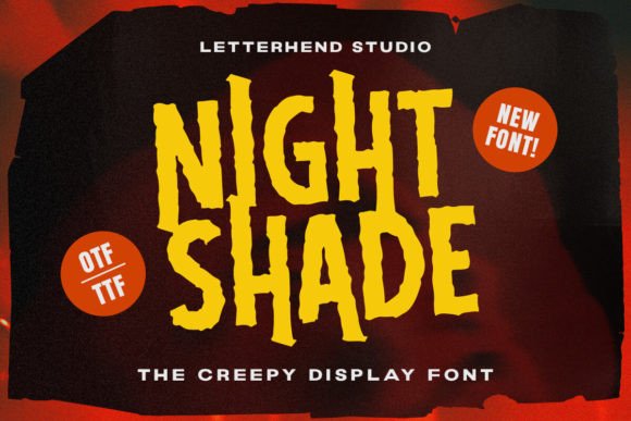 Night Side: The Spine-Tingling Display Font for Dark Aesthetic Crafts