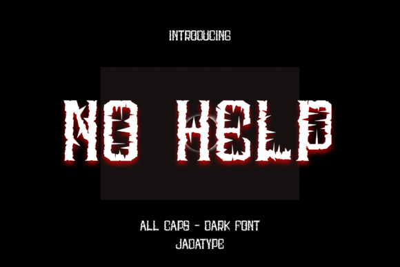 No Help: The All-Caps Display Font for Dark, Bold Editorial Design