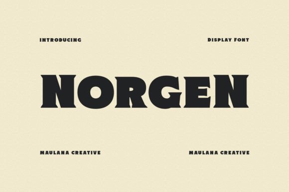 Norgen: Bold All-Caps Display Font for Modern Branding
