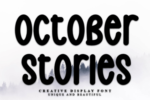 October Stories Display Font for Modern Web Design