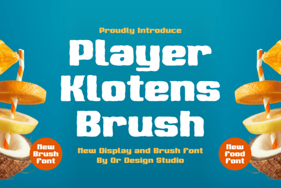 Player Klotens Brush: A Quirky Display Font Review