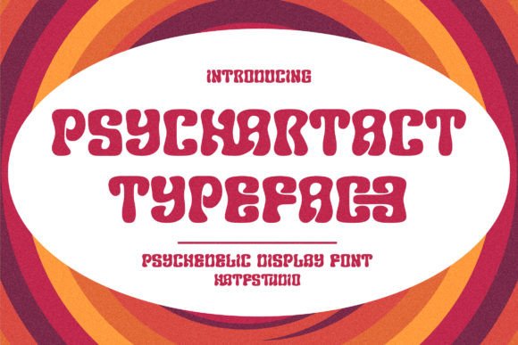 Psychartact: A Retro Display Font for Psychedelic Editorial Design