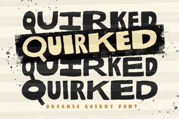 Quirked: A Bold Display Font for Distinctive Small Business Branding
