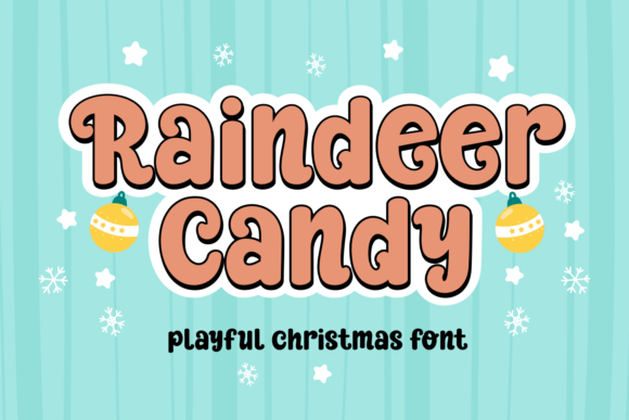 Reindeer Candy: A Festive Handwritten Font for Holiday Branding