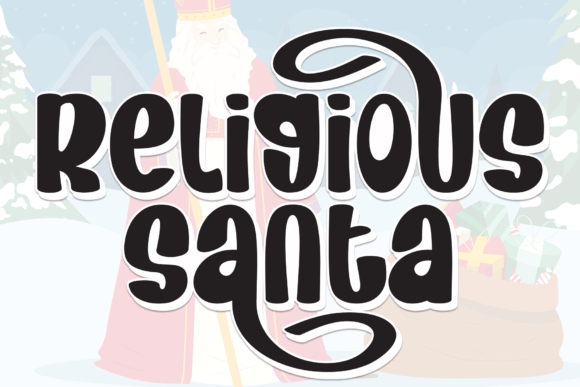 Religious Santa Typeface: Boosting Holiday Campaign Visuals