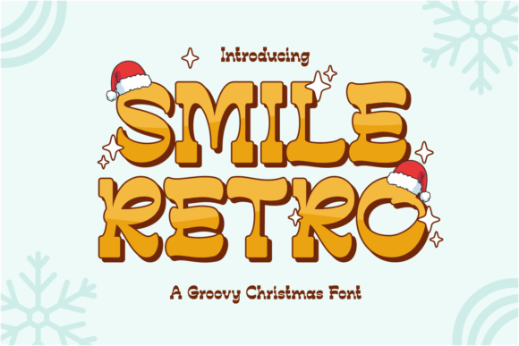 Smile Retro: A Groovy Christmas Font for Festive Branding