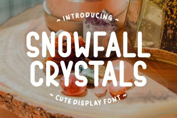 Snowfall Crystals: The Whimsical Display Font for Festive Branding