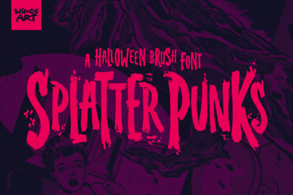 Splatterpunks: The Ultimate Halloween Display Font for Makers