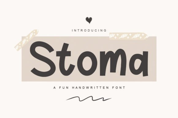 Stoma Handwriting Font for Elegant Branding and Invitations