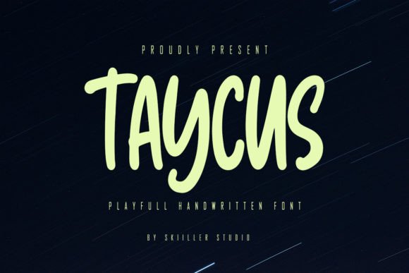 Taycus: The Playful Handwritten Font for Dynamic Campaign Visuals