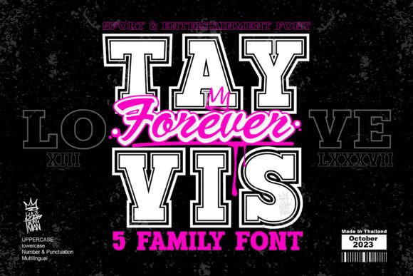 Tayvis Forever: The Sports Display Font for High-Impact Campaigns