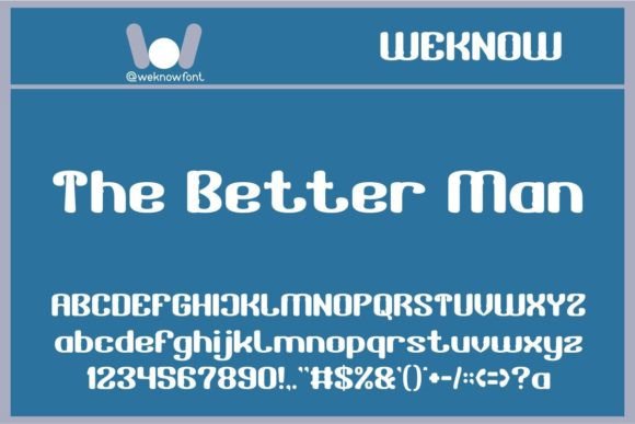 The Better Man: A Premium Display Font for Bold Brand Identity