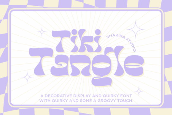 Tiki Tangle: The Retro Display Font for Unique Digital Branding