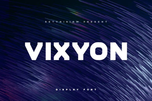 Vixyon Typeface: Bold Display Font for Modern Digital Brands